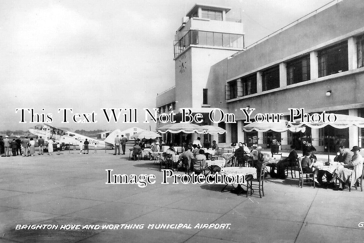 SX 5695 - Brighton Hove & Worthing Municipal Airport, Sussex c1938