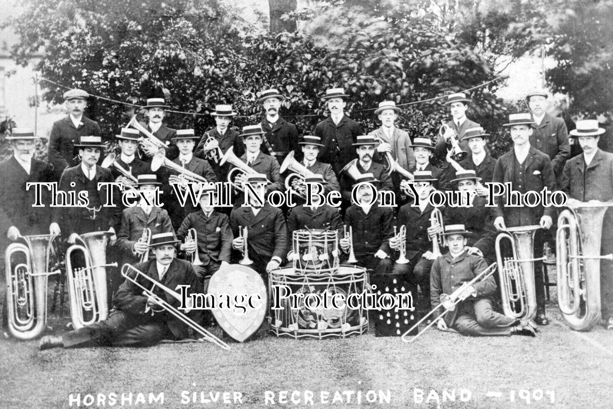 SX 5706 - Horsham Silver Recreation Band, Sussex 1907