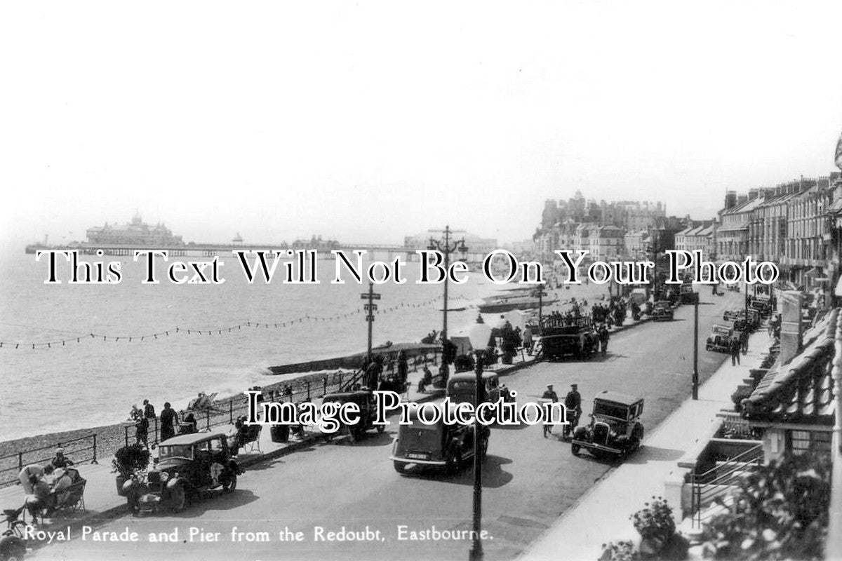 SX 5713 - Royal Parade & Pier From The Redoubt, Eastbourne, Sussex