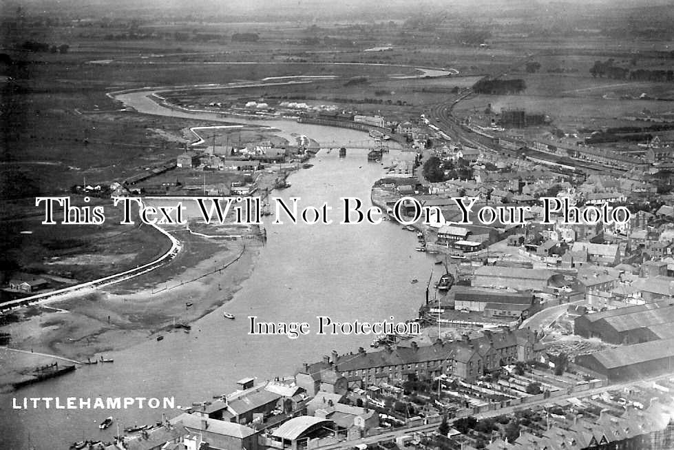 SX 573 - Aerial View Of Littlehampton, West Sussex
