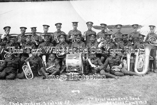 SX 5737 - 5th Royal West Kent Band, Seaford Military Camp, Sussex 1913