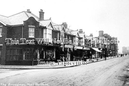 SX 5747 - The Broadway, West Worthing, Sussex c1914