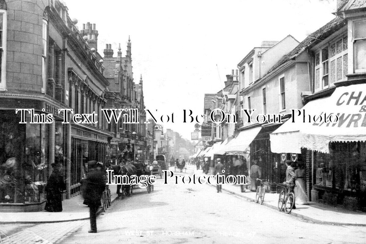 SX 5781 - West Street, Horsham, Sussex c1904