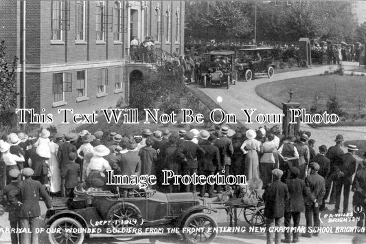 SX 5799 - Wounded Soldiers At New Grammar School, Brighton, Sussex WW1