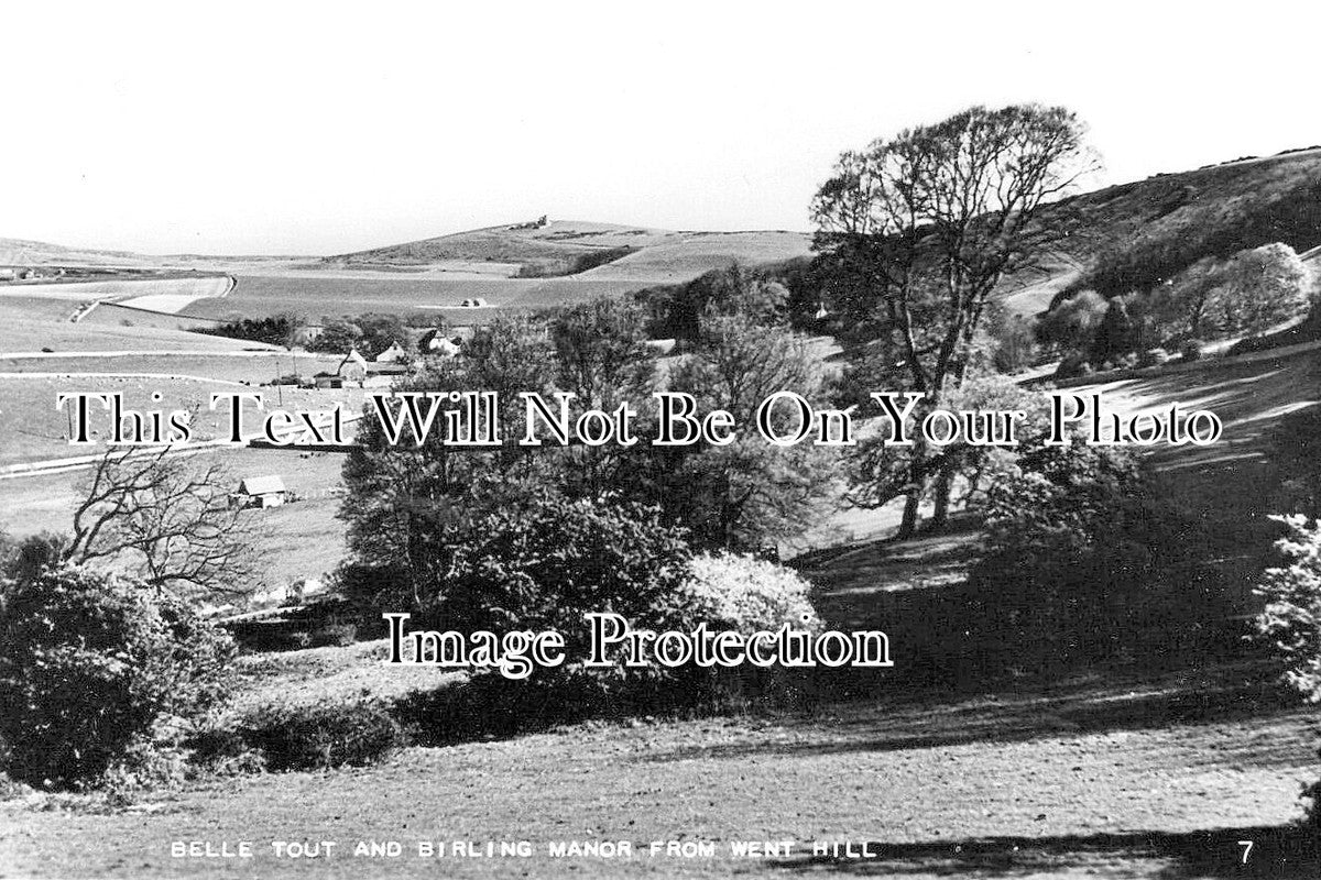 SX 5810 - Belle Tout & Birling Manor From Went Hill, Eastbourne, Sussex