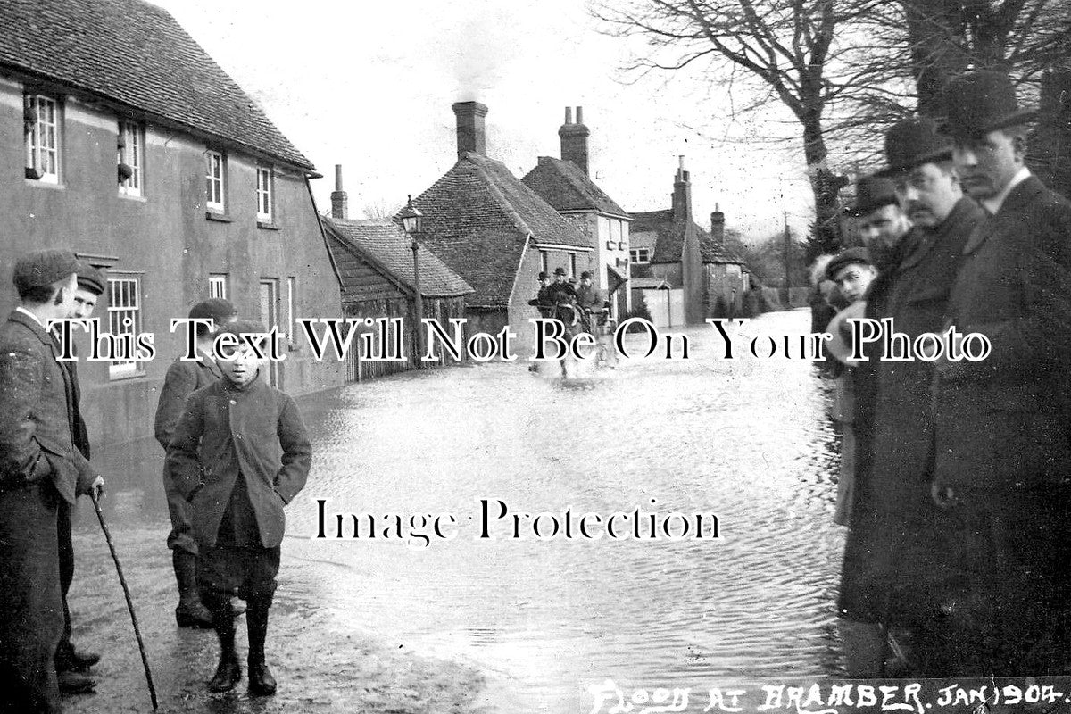 SX 5869 - Flood At Bramber, Sussex 1904