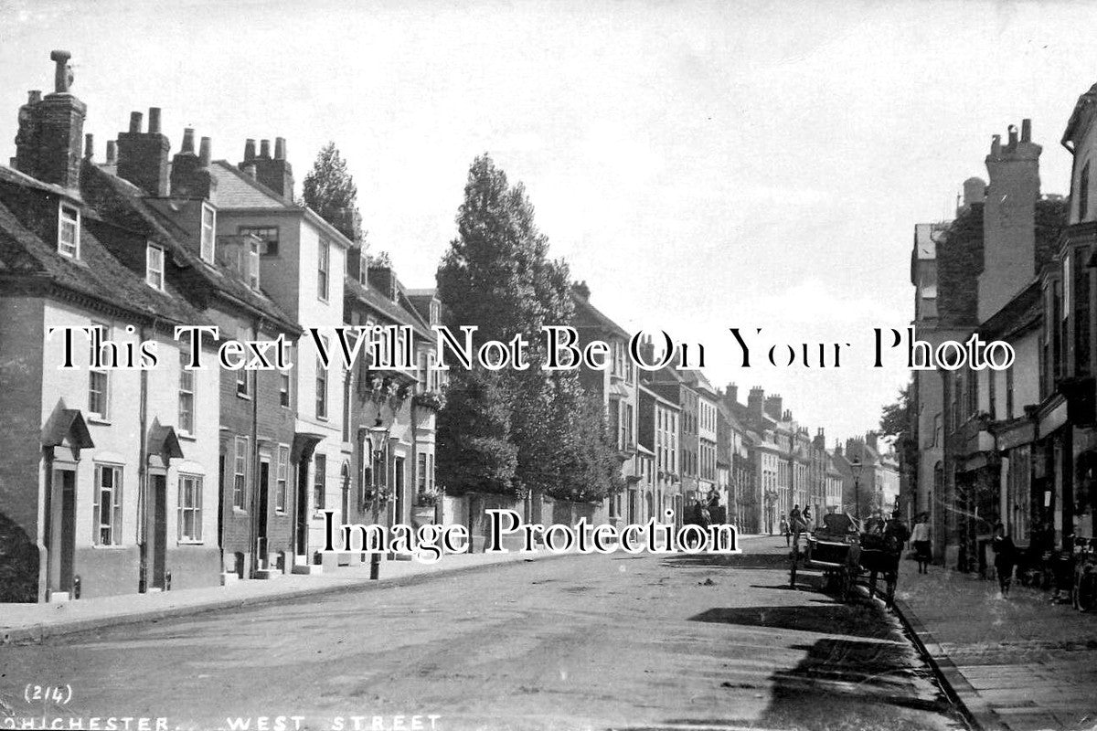 SX 5873 - West Street, Chichester, Sussex c1913