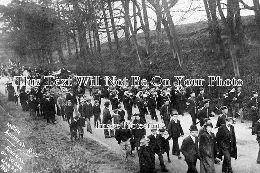 SX 590 - Motor Accident Funeral, Rye, Sussex c1905