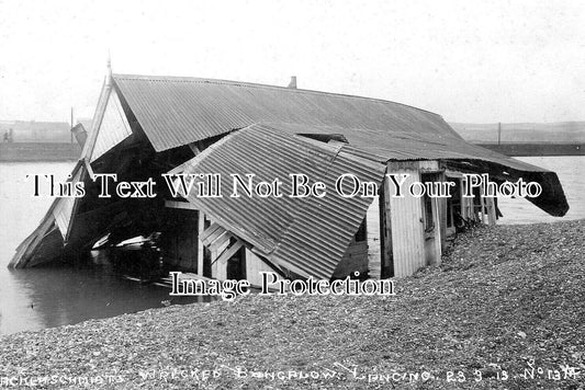 SX 5902 - Wrecked Bungalow At Lancing Near Brighton, Sussex 1913