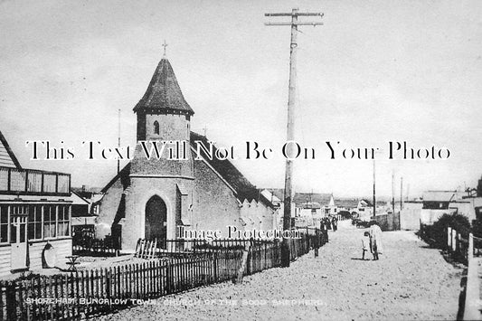 SX 602 - Bungalow Town & Church Of The Good Shepherd, SHoreham By Sea, Sussex c1925