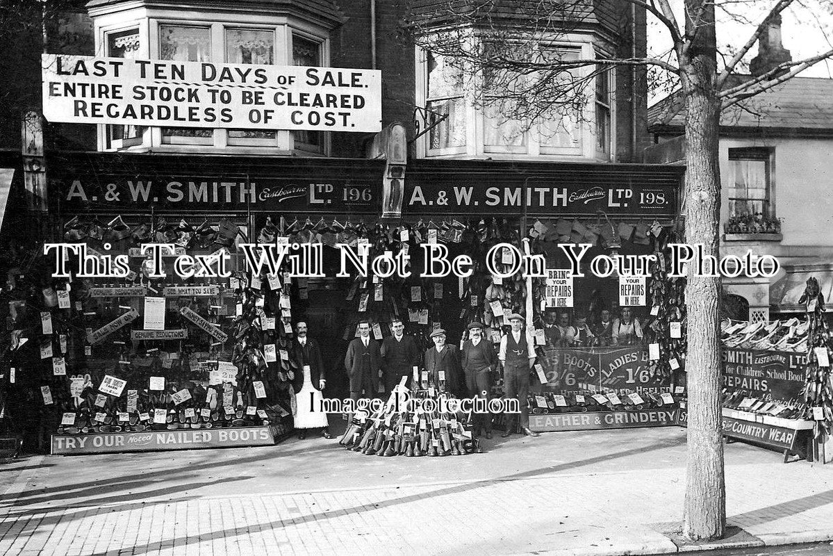 SX 62 - A & W Smith, Shoe Shop, Eastbourne, Sussex