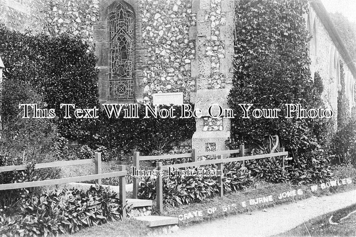 SX 638 - Grave Of Sir Edward Burne Jones, Rottingdean, Sussex c1908