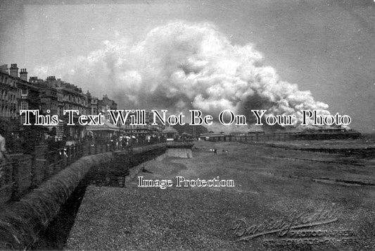 SX 642 - Hastings Pier On Fire, Sussex