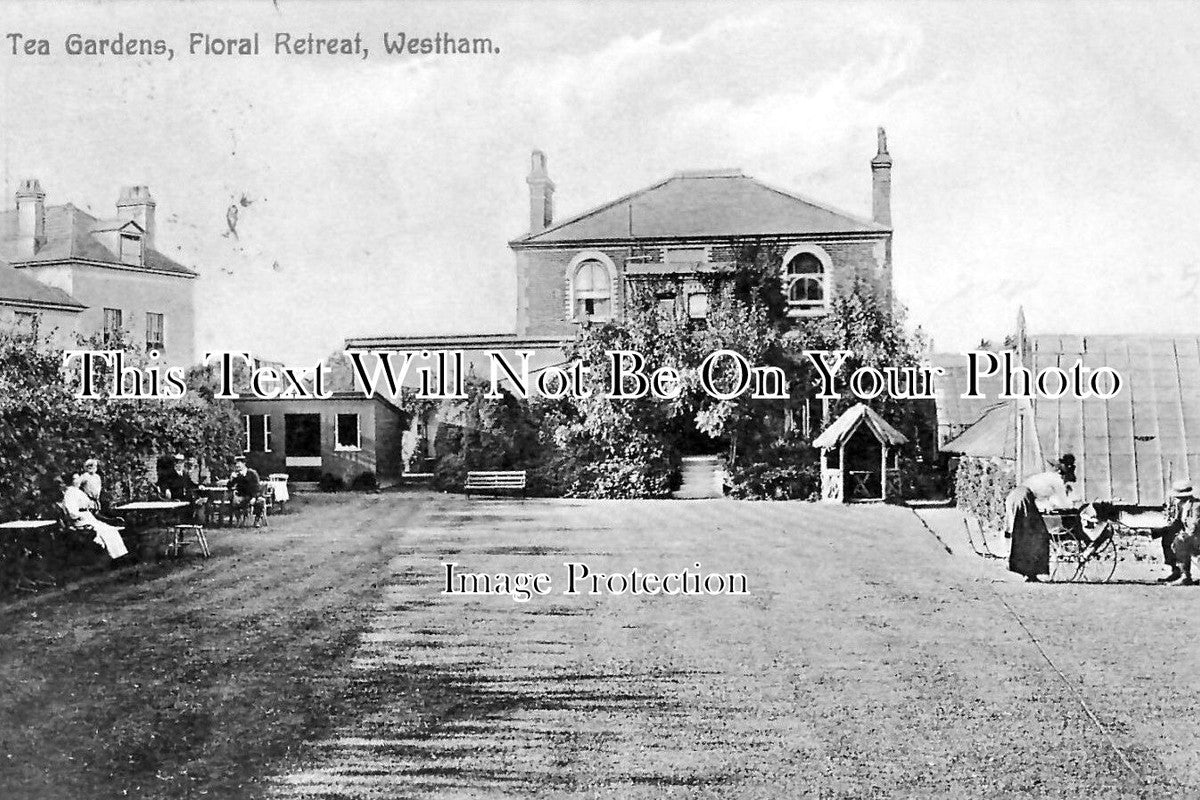 SX 656 - Tea Gardens, Floral Retreat, Westham, Sussex c1915