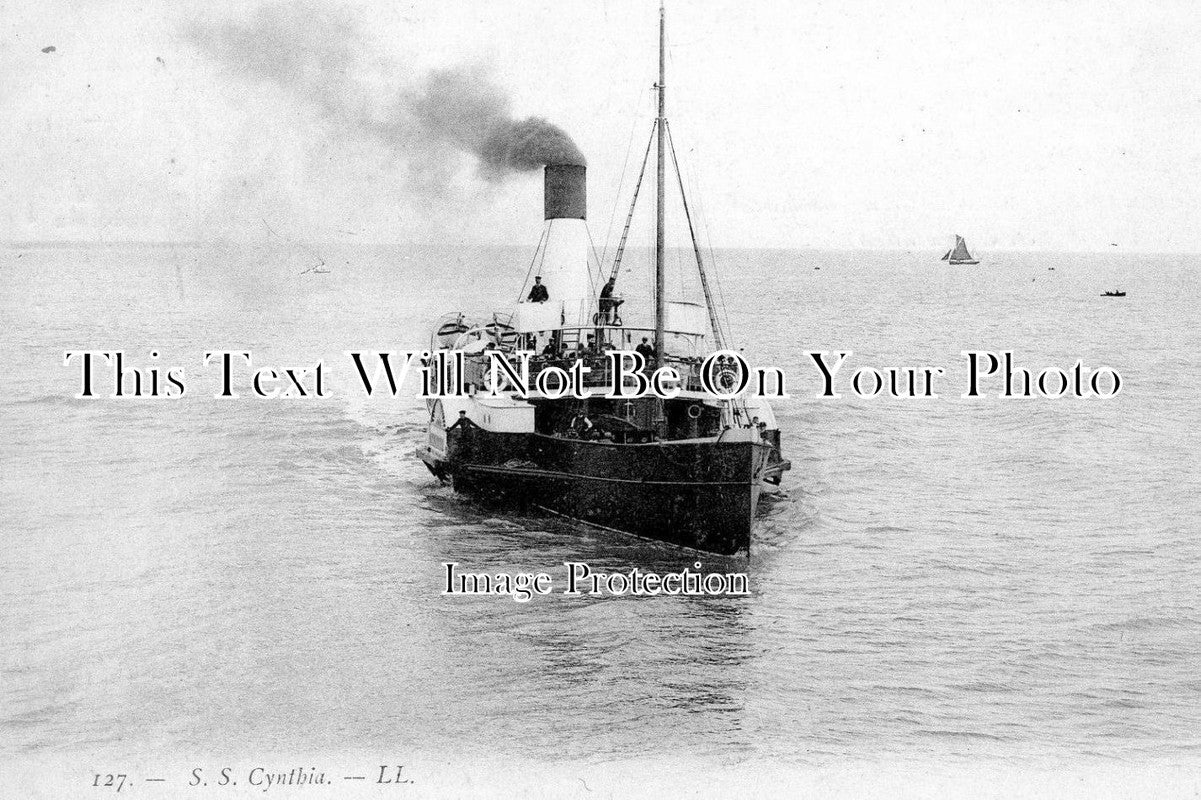 SX 671 - Paddle Steamer 'Cynthia' At Hastings, Sussex c1907