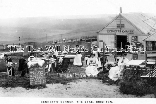 SX 733 - Dennetts Corner, The Dyke, Brighton, Sussex c1916