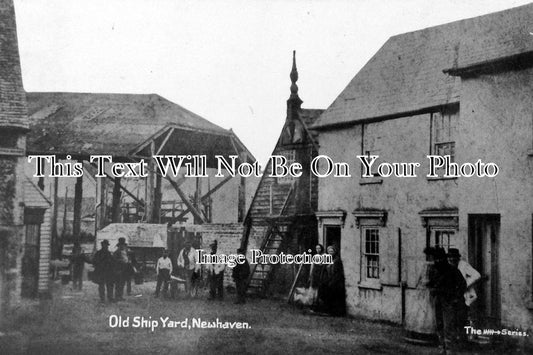 SX 742 - Old Ship Yard, Newhaven, Sussex c1910