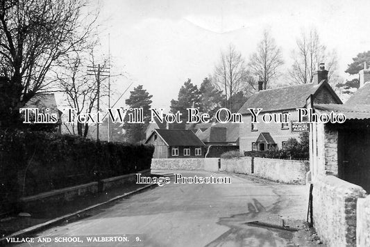 SX 870 - Walberton Village & School, Sussex c1935