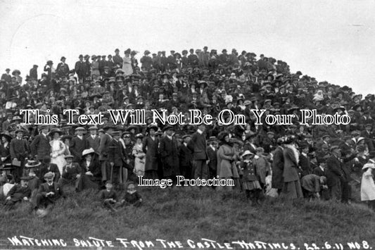 SX 873 - Watching Salute From The Castle, Hastings 1911