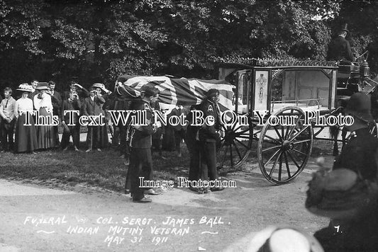 SX 888 - Funeral Col Sergt James Ball, Littlehampton, Sussex c1911