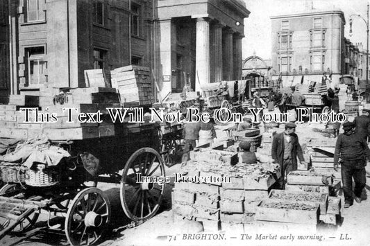 SX 930 - The Market Early Morning, Brighton, Sussex