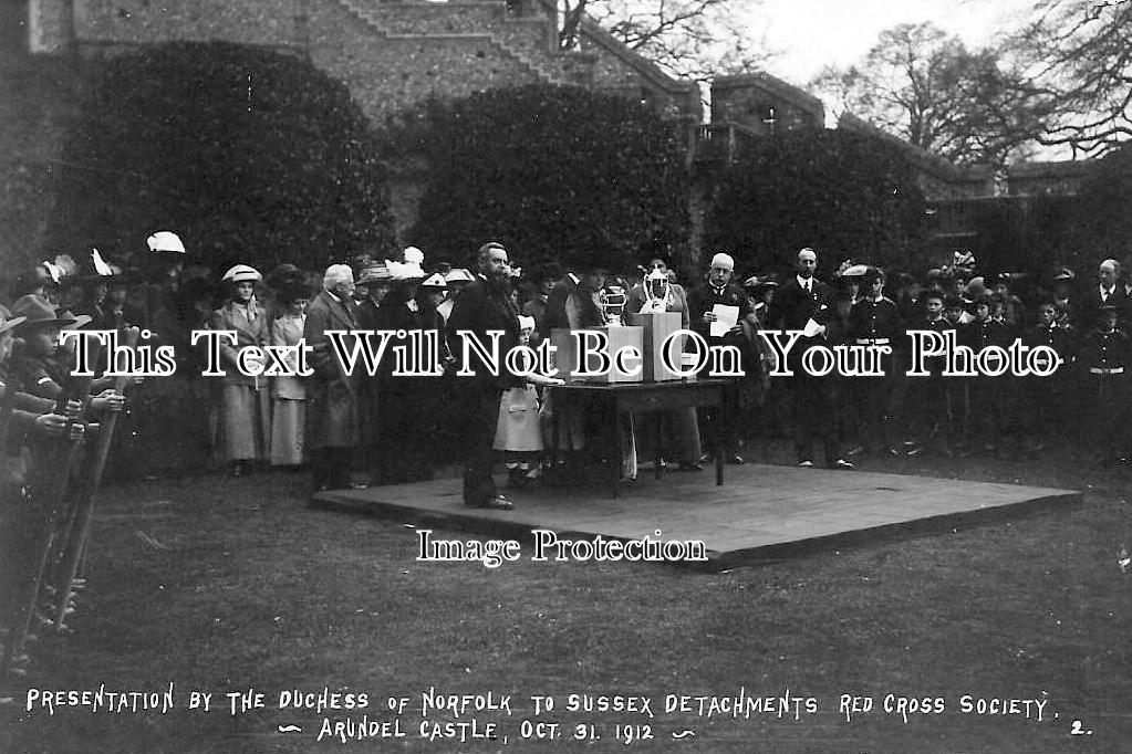 SX 966 - Duchess Of Norfolk, Red Cross Presentation, Arundel, Sussex 1912