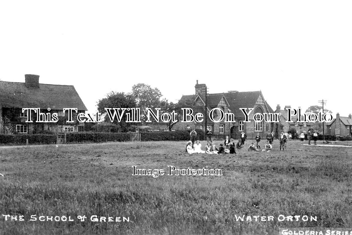 WA 1014 - The School & Green, Water Orton, Warwickshire