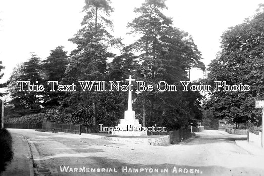 WA 1119 - Hapton In Arden War Memorial, Warwickshire c1924
