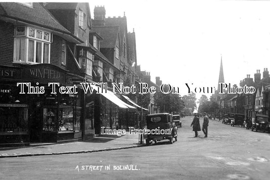 WA 1141 - High Street, Solihull, Birmingham, Warwickshire c1926