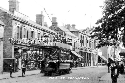 WA 1168 - High Street, Erdington, Birmingham, Warwickshire c1909