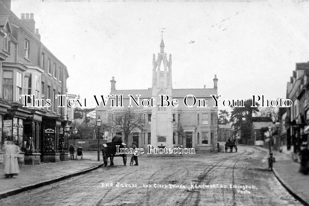 WA 117 - The Square & Clock Tower, Kenilworth, Warwickshire