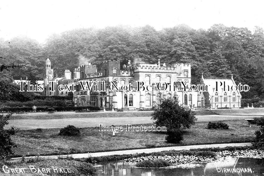 WA 1202 - Great Barr Hall, Birmingham, Warwickshire c1908