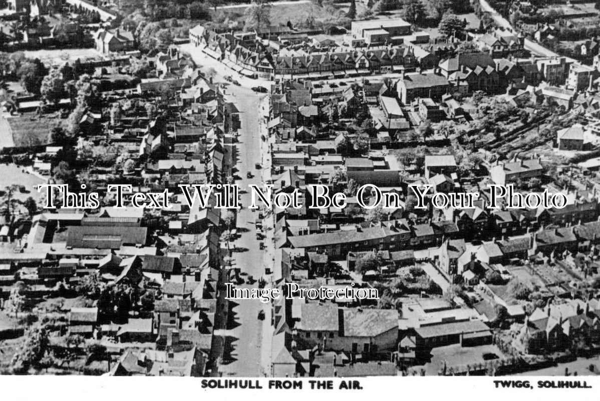 WA 1217 - Solihull From The Air, Warwickshire