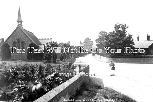WA 1234 - The School & Chapel, Snitterfield, Warwickshire c1908