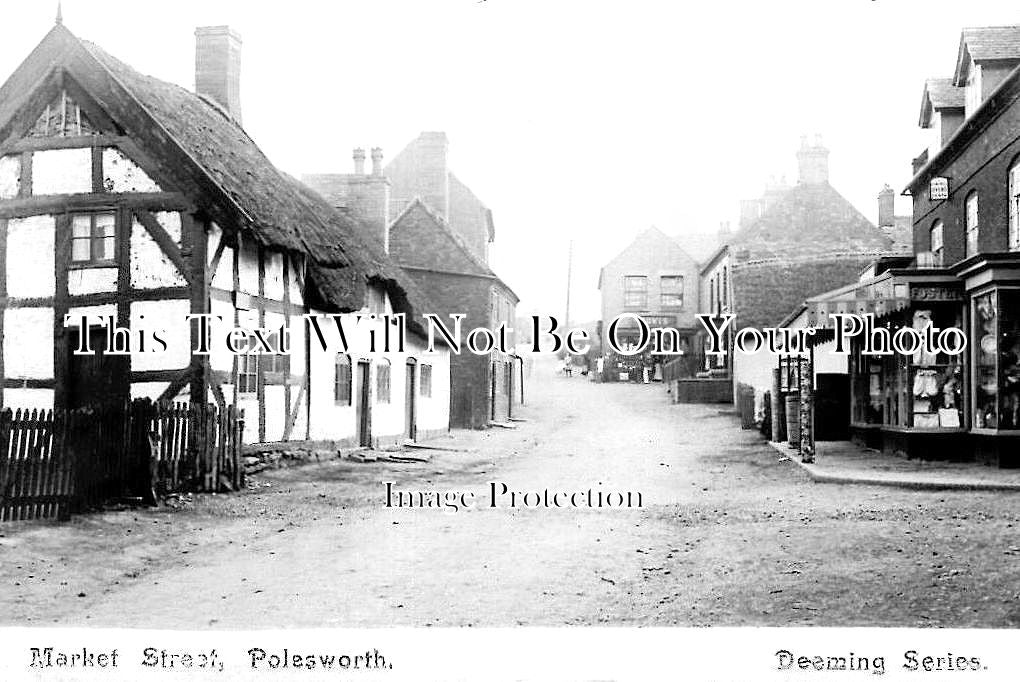 WA 1254 - Market Street, Polesworth, Warwickshire c1907
