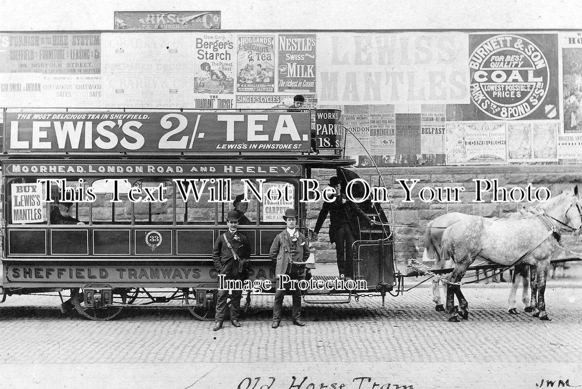 WA 126 - Old Horse Tram, Heeley, Sheffield, Warwickshire