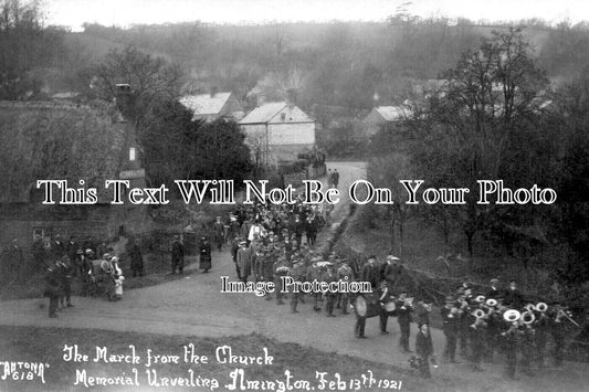 WA 1342 - Unveiling Ilmington War Memorial, Warwickshire 1921