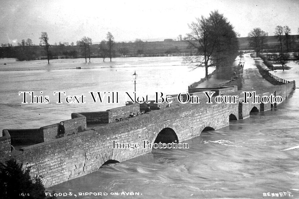 WA 1387 - The Floods At Bidford On Avon, Warwickshire c1911