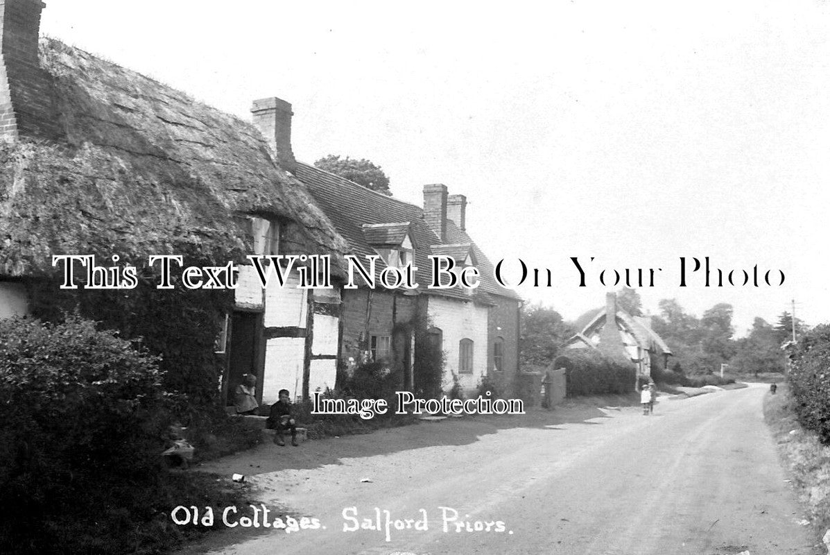 WA 1418 - Old Cottages, Salford Priors, Warwickshire