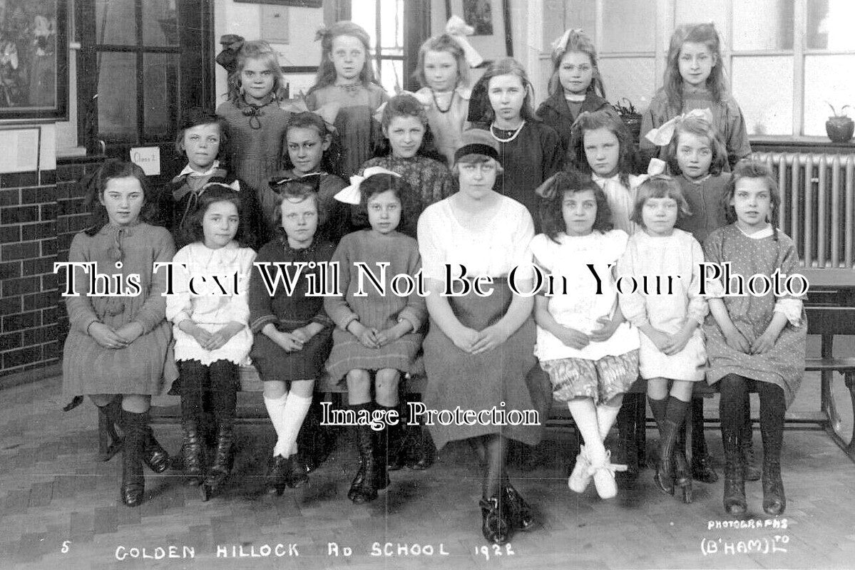 WA 1578 - Golden Hillock Road School, Small Heath, Birmingham 1922