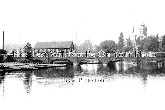 WA 1585 - The Theatre From Clapton Bridge, Stratford On Avon