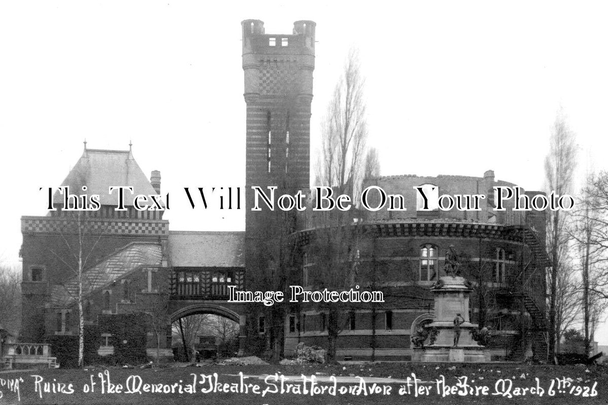 WA 1586 - Stratford Upon Avon Theatre Fire, Warwickshire 1926