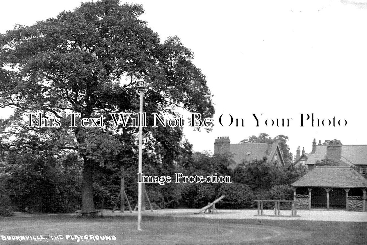 WA 1592 - The Playground, Bournville, Birmingham, Warwickshire c1930