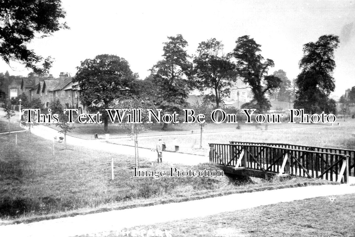 WA 1593 - View Of Bournville Park, Birmingham, Warwickshire c1924