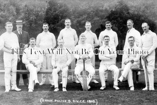 WA 1631 - Birmingham Police Cricket Team, Warwickshire 1909