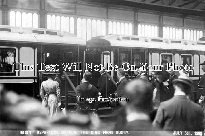 WA 1655 - King Edward VII, Rugby Railway Station, Warwickshire 1909