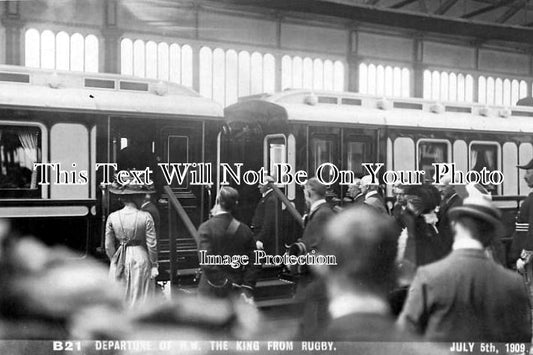 WA 1655 - King Edward VII, Rugby Railway Station, Warwickshire 1909