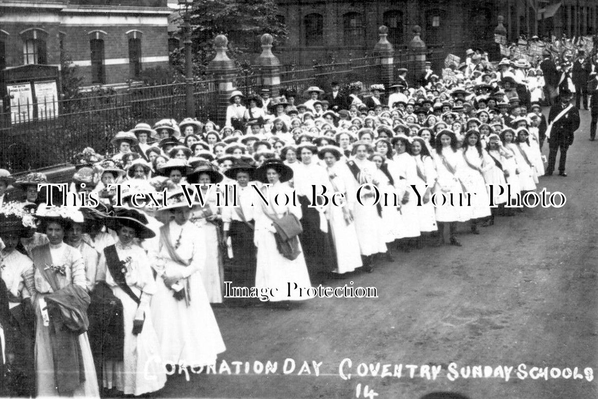 WA 1678 - Coronation Day, Coventry Sunday Schools, Warwickshire