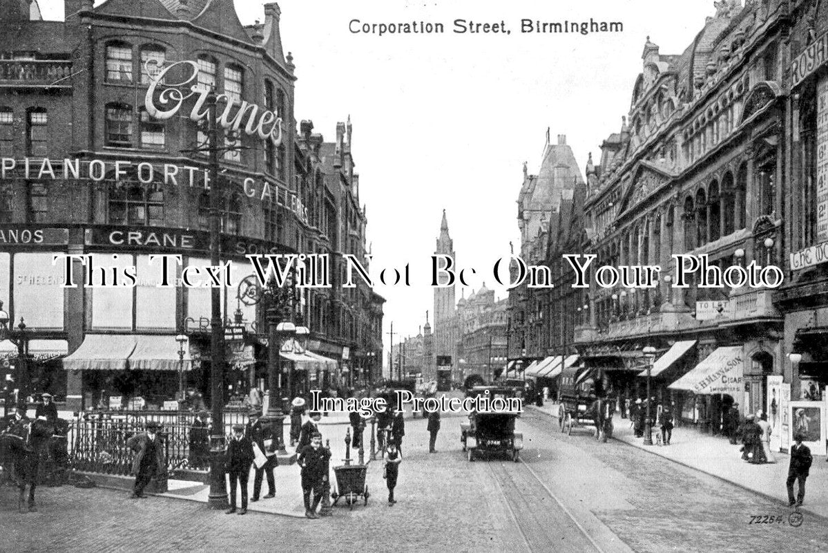 WA 1801 - Corporation Street, Birmingham, Warwickshire c1916