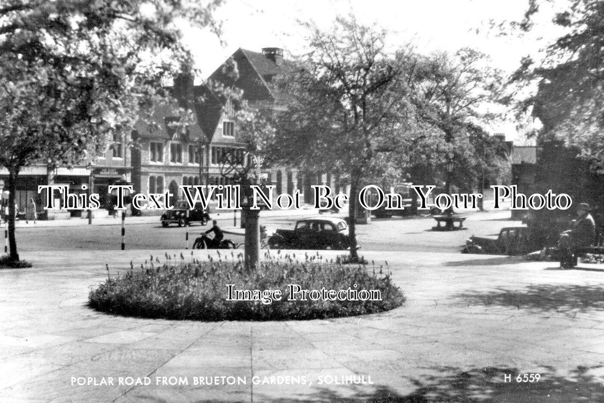 WA 1810 - Poplar Road From Brueton Gardens, Solihull, Warwickshire